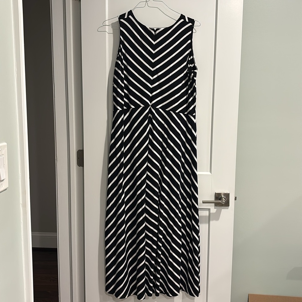 Talbots Womens Sleeveless Maxi Dress 1X - Picture 5 of 8